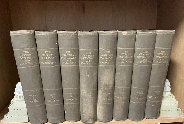 VINTAGE BOOKS 1800S The Century Dictionary And Cyclopedia
