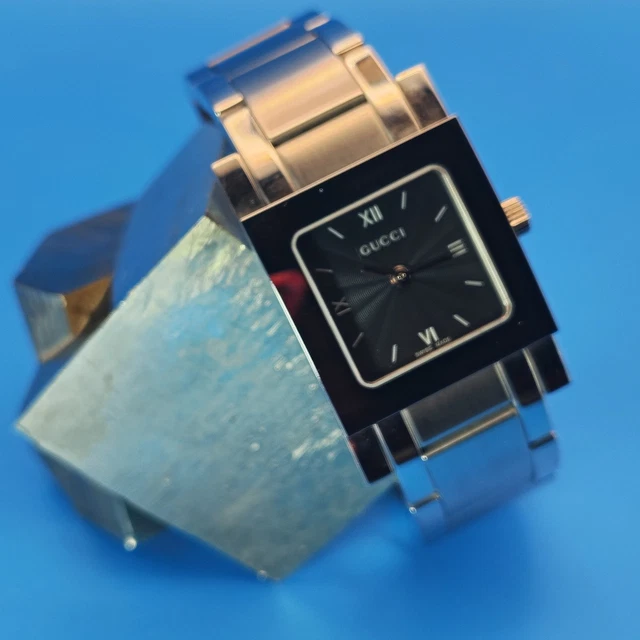 GUCCI SQUARE 7900L.1 Wristwatch SS Quartz Black Women 