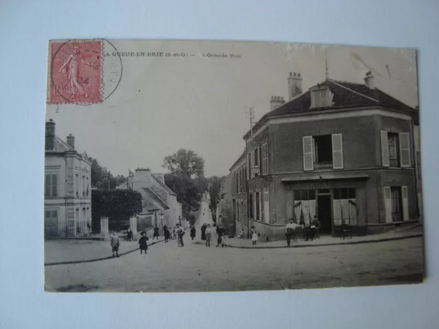 CPA - (Val-de-Marne - 94) - La Queue-en-Brie - La Grande Rue - 1904
