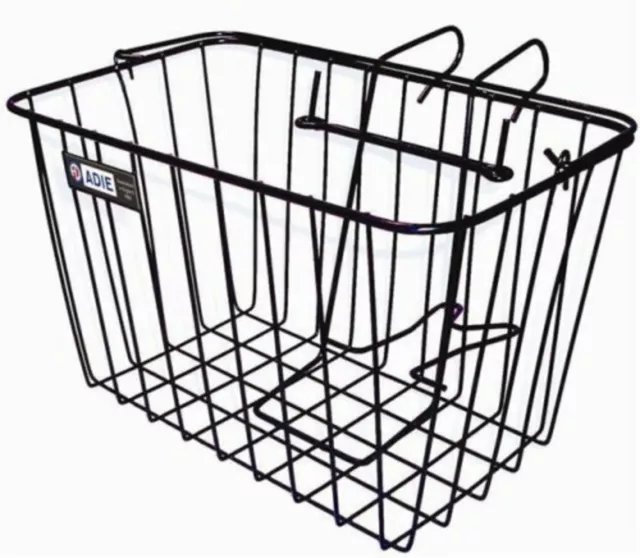 Adie Front Wire Basket with Bracket Black - Large (BF09503)