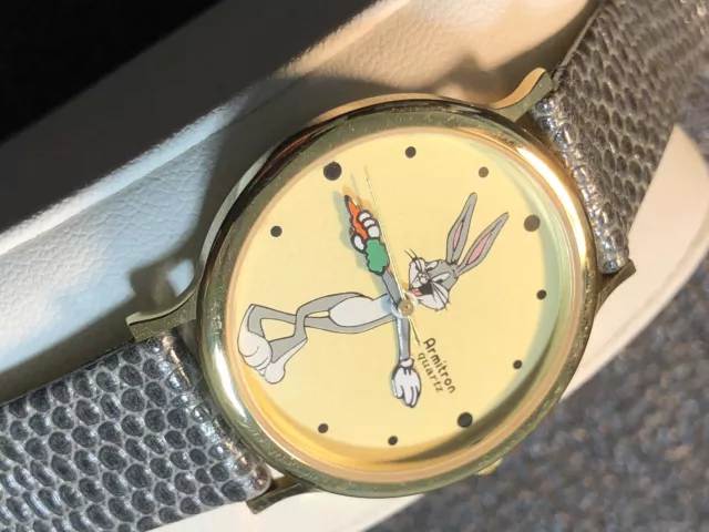 Vintage Armitron Women’s Bugs Bunny Watch Looney Tunes Wristwatch New Battery 3