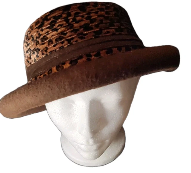 Antique Robert Reed Men\'s Straw Boater Skimmer Hat Size 7 3/8 Florence Italy Hats, Men main image 2