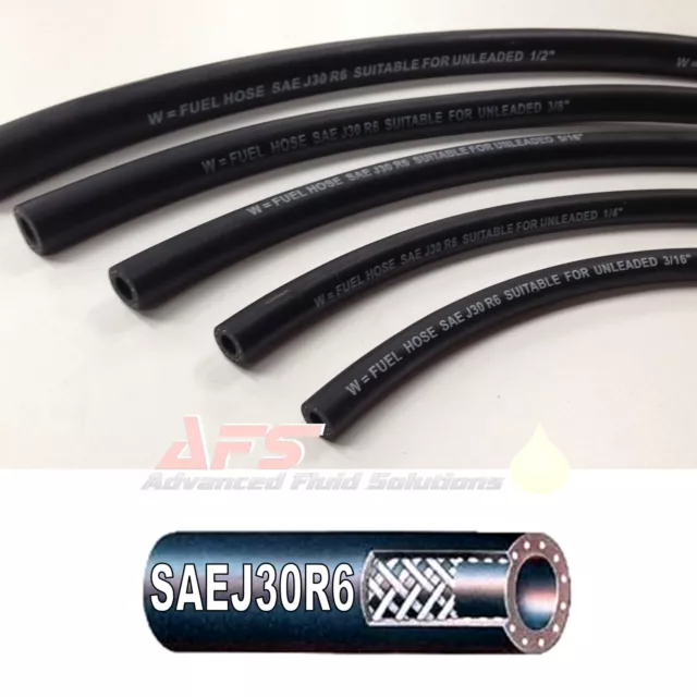 SAE J30 R6 Diesel Fuel Line Hose Unleaded Rubber Petrol Pipe Nitrile NBR Tube UK