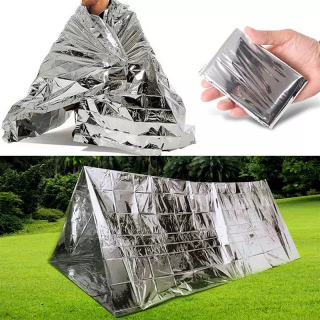 130x210cm survival emergency mylar waterproof sleep bag foil thermal blanket'AP