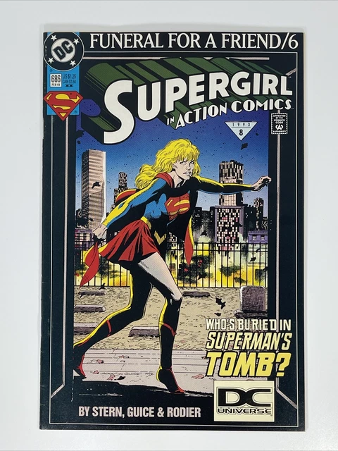Action Comics 686 2nd print Rare DC Universe Logo variant DC Comics 1993 HTF