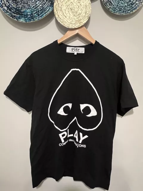 Comme Des Garçons CDG Play Black/White T-Shirt Size Large