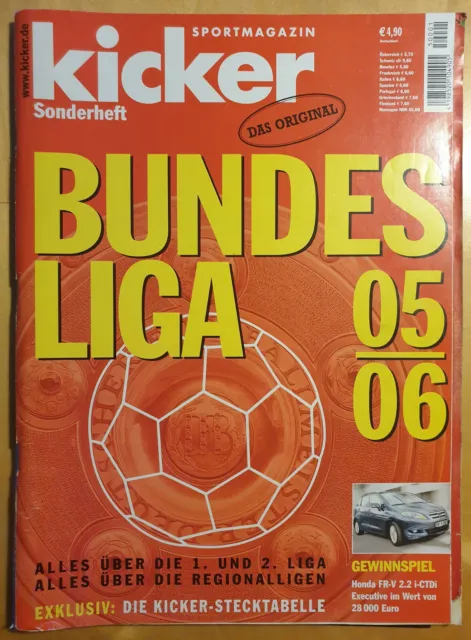 Kicker Sonderheft Bundesliga Saison 2005/06 inkl. Poster FC Bayern München