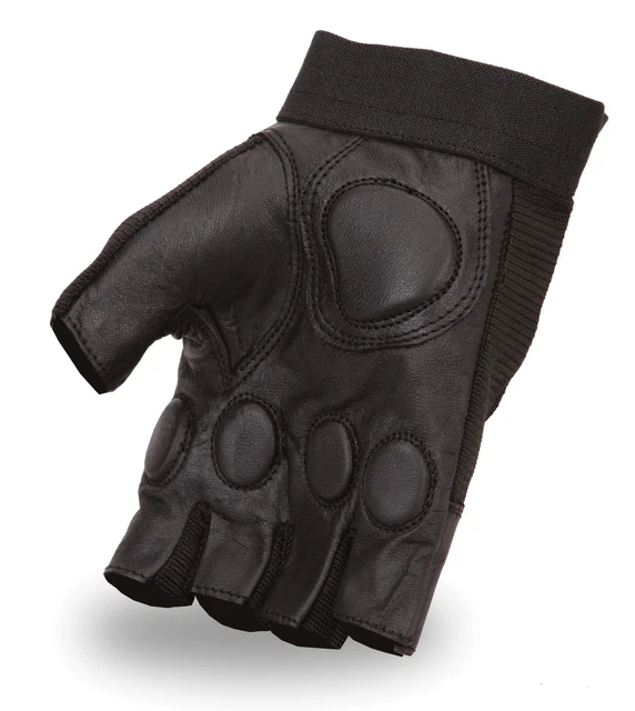 Weight Lifting Gel Padded Palm Leather Gloves Fitness Training Body Building Gym