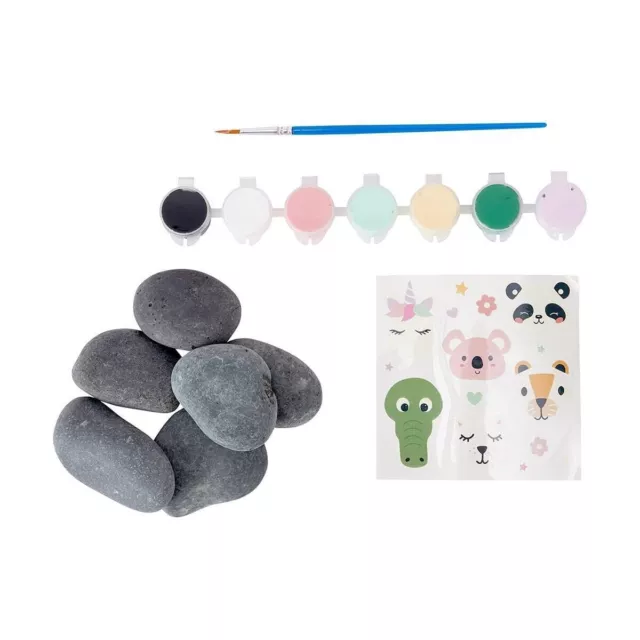 15 Piece Paint Your Own Animal Rocks Set