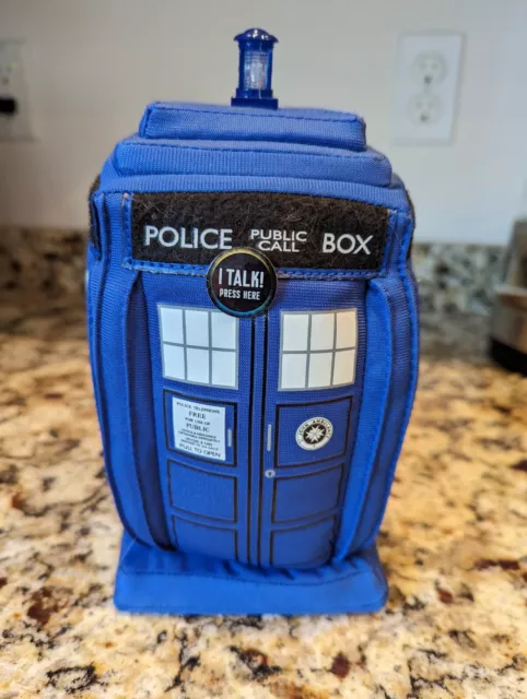 Underground Toys Doctor Who TARDIS Talking Plush w/ Sound + Lights (no box).