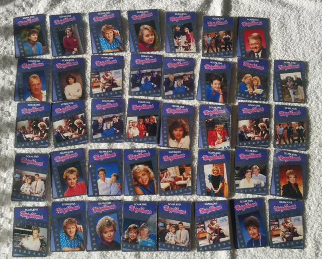 39x NEIGHBOURS 1987 SCANLENS GUM COLLECTOR CARDS- 39 Cards - GRUNDY TELEVISION