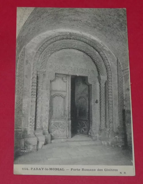 Cpa 1920-1930 France Saone & Loire 71 Paray-Le-Monial Porte Romane Cloitres