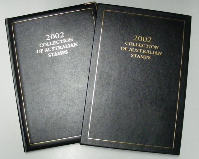 Australia Post 2002 Leather Year Album collection PO Cost $87.95 Retail $160 MUH