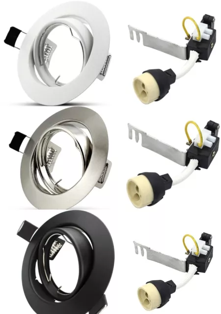 Recessed GU10 Downlight Ceiling Spotlights Fitting Downlighters