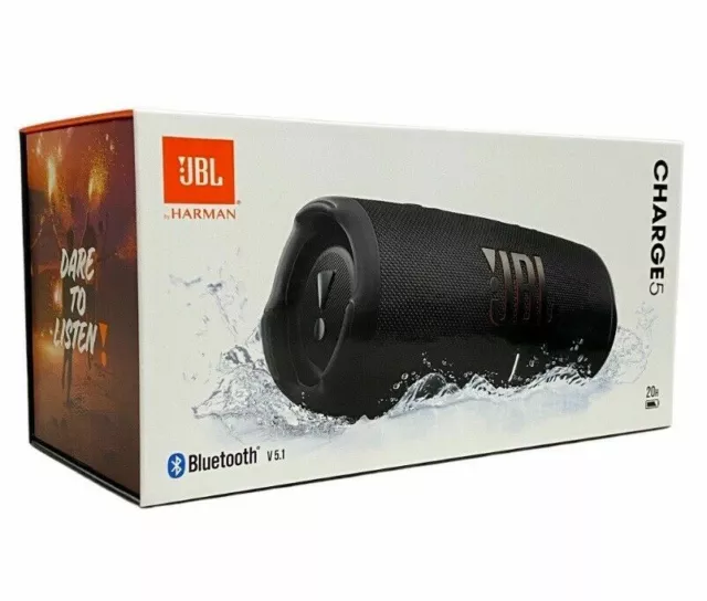 JBL Charge 5 Portable Waterproof Bluetooth Speaker IP67 (JBLCHARGE5BLKAM) ™