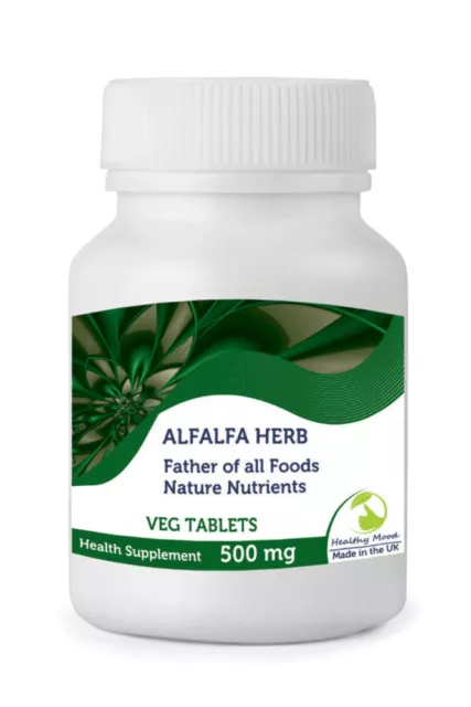 Alfalfa Herb 500mg 30/60/90/120/180/250 Veg Tablets Pills