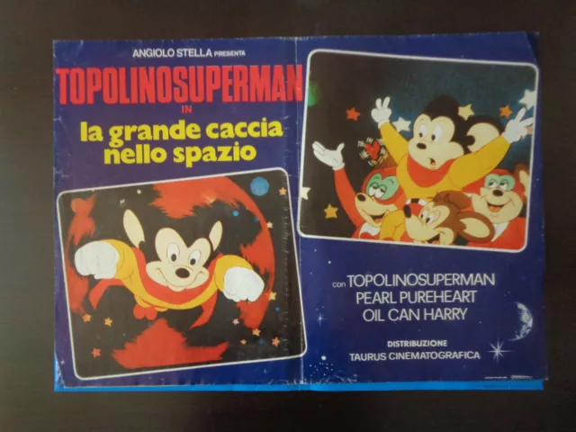 fotobusta TOPOLINOSUPERMAN (1983)  ANIMAZIONE  tipo LOCANDINA