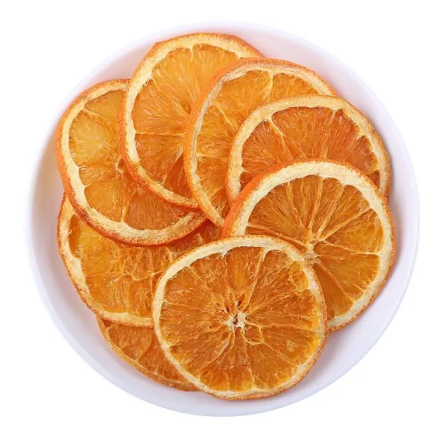 Rebanadas de naranja a granel nuevas rebanadas de fruta té naranja secado encerado a mano fragante