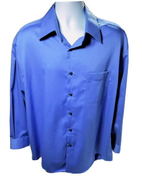 Perry Ellis Portfolio Long Sleeve Button Dress Shirt Mens Size XL