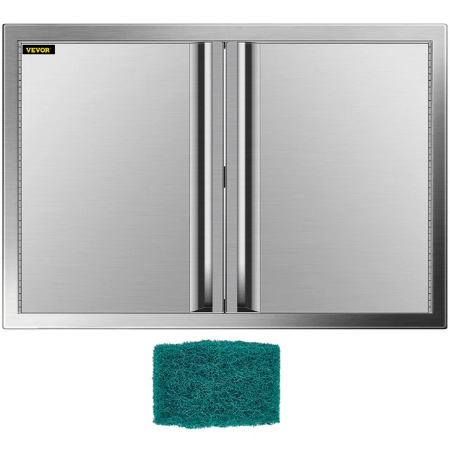 31"x24" Stainless Steel Double Access Door Outdoor Kitchen / BBQ Island USA