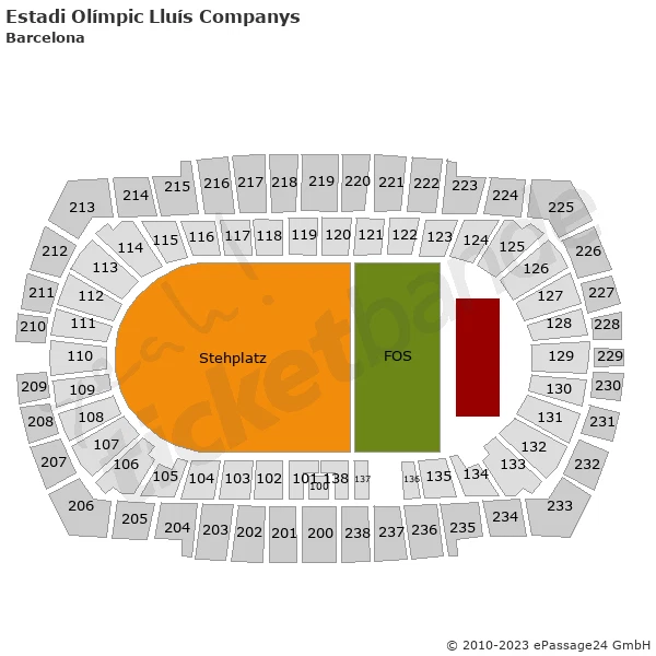 Bruce Springsteen Barcelona Stehplatz Front of Stage Tickets 30.04.