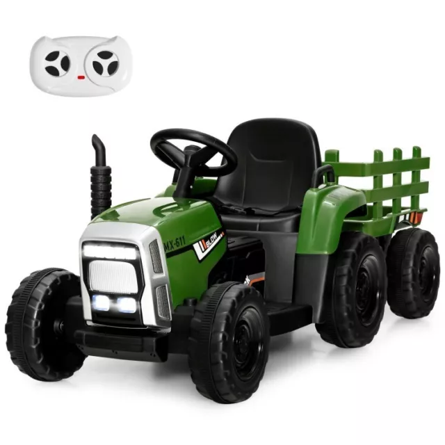 12V Kids Ride on Tractor Children Driving Car Toys W/ 3 Gear Shift Ground Loader