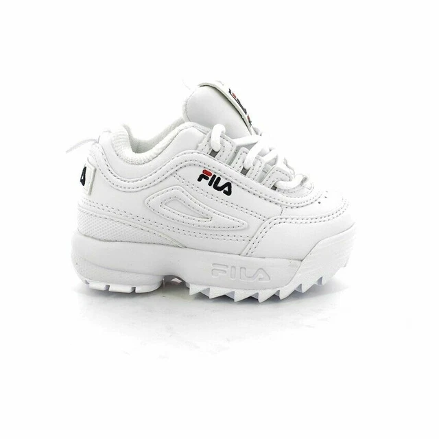 Scarpe Fila Bambino Bambina Sneakers Unisex Disruptor Infants 1010826.1Fg Bianco