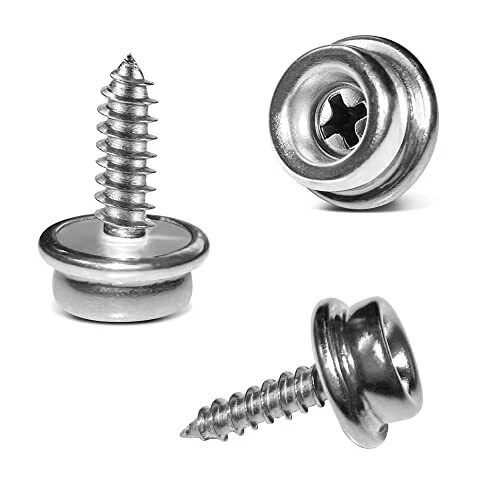 Stainless Steel Screws Boat Canvas Snaps 3/8Socket with 5/8Screw 24Pcs
