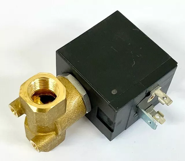 OLAB ELETTROVALVOLA 2/2 VIE NC in OTTONE FILETTO FEMMINA G1/4 PORTATA 0,175 m3/h
