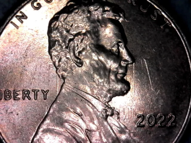 2022-P -  Die Clash obverse - Lincoln Cent