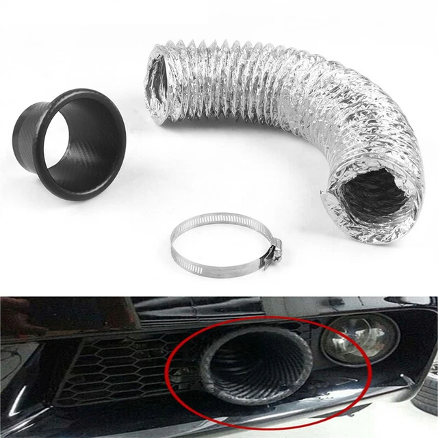 TURBO AIR INTAKE Pipe Turbine Inlet Air Funnel Kit Car Modified Front ...