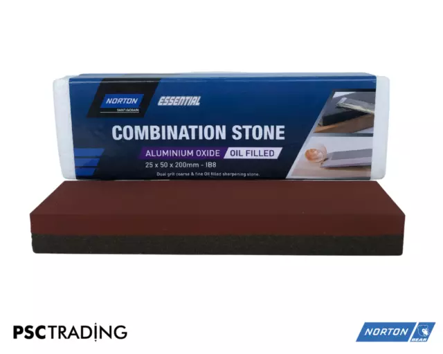 Norton Bear Ib8 Aluminum Oxide Comb Sharpening Stone Coarse/fine