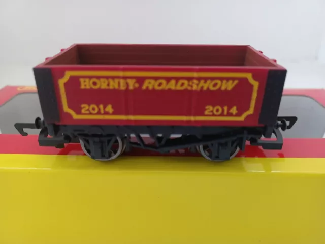 Hornby Oo Gauge R6684 Hornby Roadshow 2014 6 Plank Open Wagon + Boxed