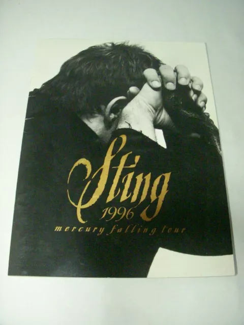 STING Mercury Falling Tour 1996 Concert Tour Program Book