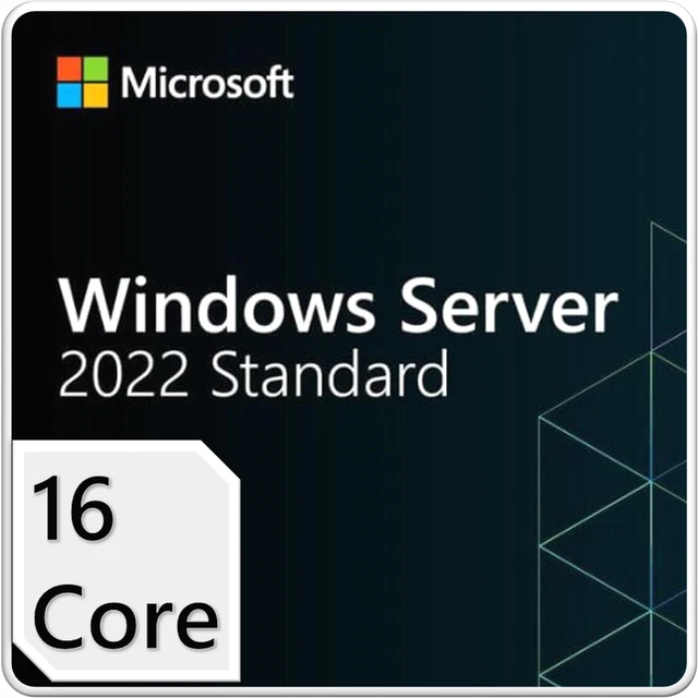 MICROSOFT WINDOWS SERVER 2022 Standard Edition 16 Core License DVD ...