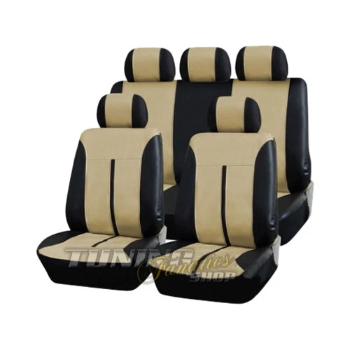 Housse siège auto universelle simili cuir celeste