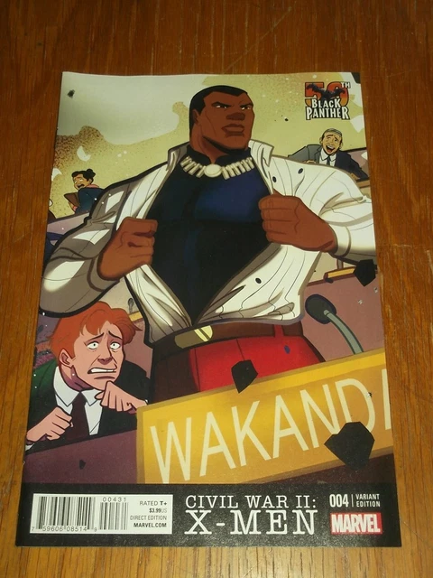 Civil War Ii X-Men #4 Marvel Comics Black Panther Variant November 2016