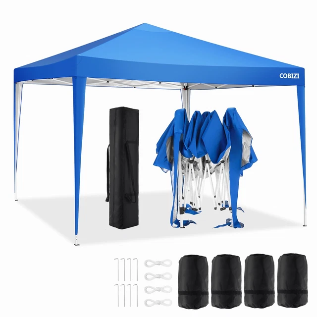 Pavillon 3x3m Wasserdicht Partyzelt Gartenzelt UV Faltpavillon Popup faltbar NEU 6