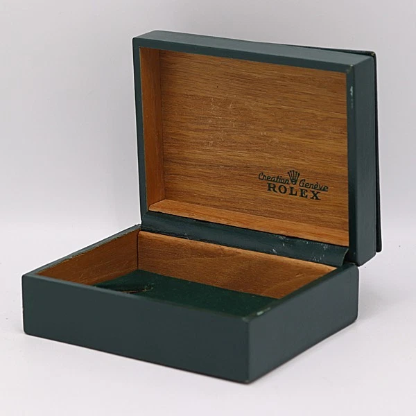 VINTAGE GENUINE ROLEX watch box case 67.00.03 USA American wood ...