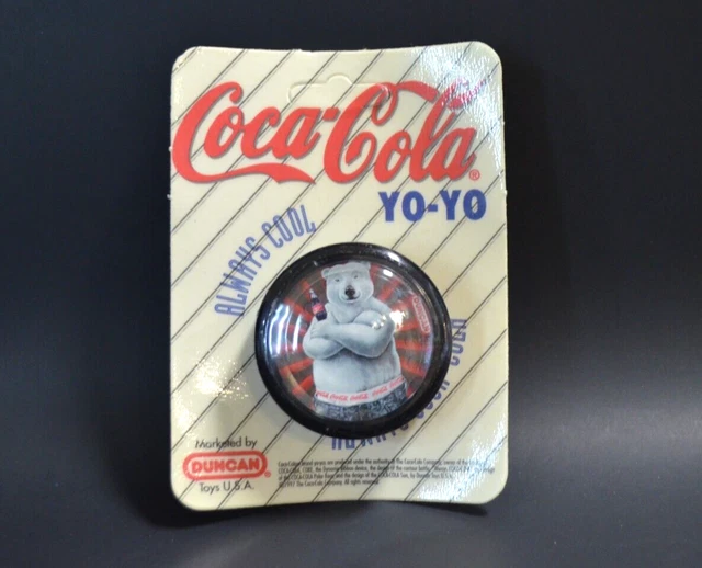 1997 Duncan Coca Cola Yoyo USA Toy Polar Bear Mascot Sagging Pants Logo Brief