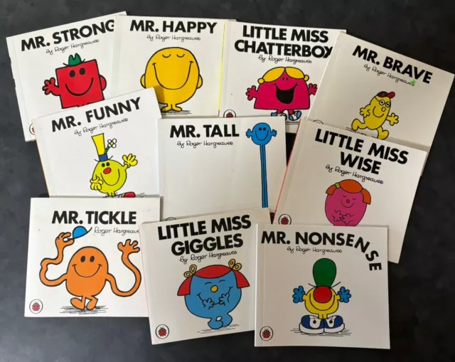 Mr Men Little Miss Illustrated Book by Roger Hargreaves (Paperback) Set Of 10