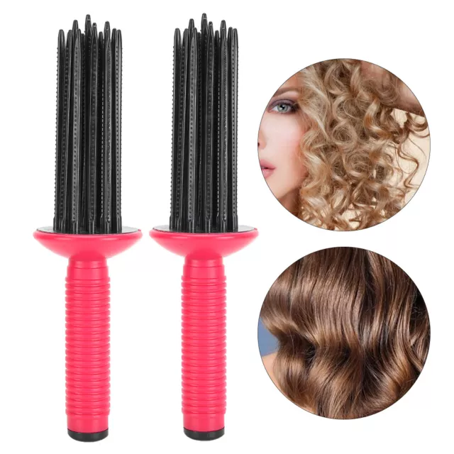 Hair Curler Fluffy Curling Roll Comb Anti‑Slip Curling Wand Hairstyling Tools