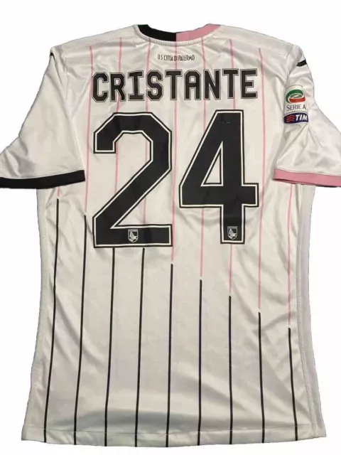 Maglia Calcio Palermo Match Worn Preparata Cristante Joma 2015/16 Jersey Trikot