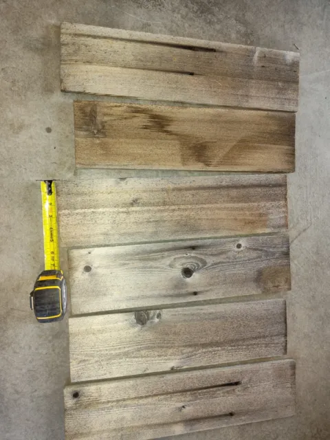 20" Reclaimed Rustic Fence Boards 8 Planks Weathered Barn Wood Style Aged