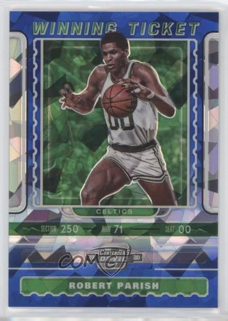 2019 Contenders Optic Winning Tickets Blue Cracked Ice Prizm Robert Parish HOF