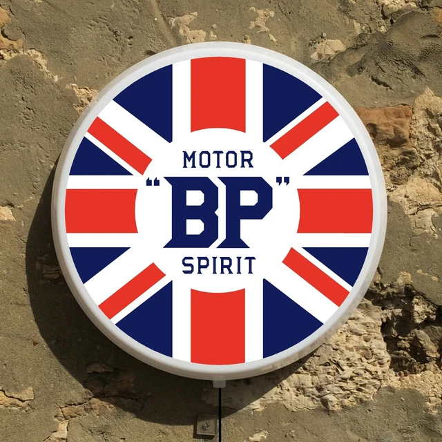 Bp Motore Spirit Insegna LED da Parete Luce Scatola Garage Vintage Automobilia