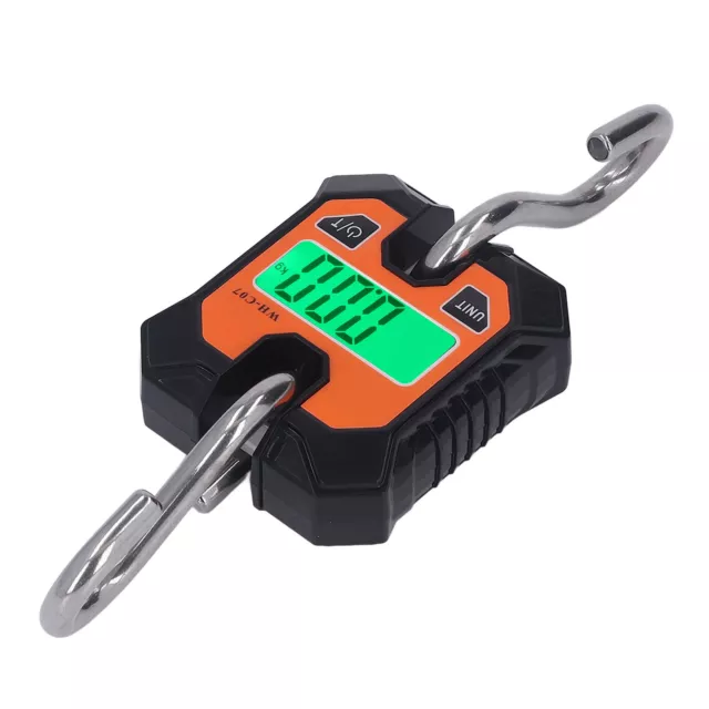 LCD Hanging Scale 0.2-100kg Stainless Steel Hook Digital Crane Scale For Lug FST
