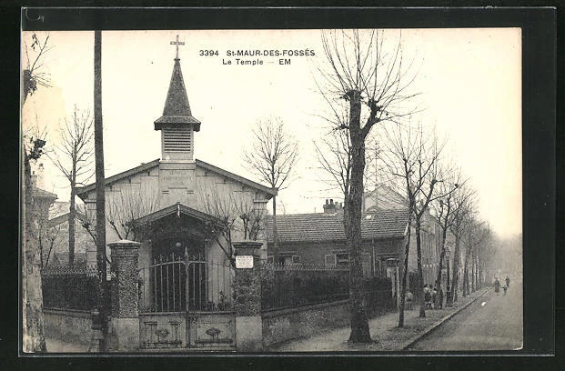 CPA St-Maur-des-Fosses, Le temple