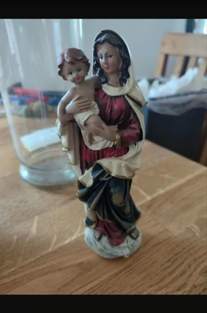 Mutter Gottes 20 cm hoch, Madonna mit Jesuskind