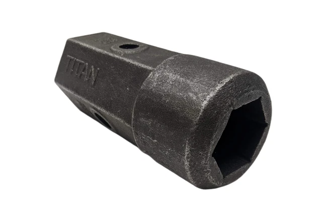 Titan 5/8'' & 3/4'' Pin Hole Auger Bit Repair Hub 2'' Hex, 123301 JJ4